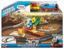 Thomas the Train Play Set Track Master Daring Derail Motorized Building Railway