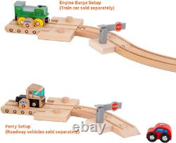 Toys 68 Pcs Wooden Train Track Expansion Pack Compatible with Thomas Wooden Trai