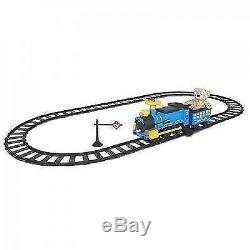 Train Ride On Toy Battery Powered Wheels Track Steam Engine Christmas