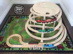 Train Spiral and train track compatible with Thomas, Brio and Ikea sets