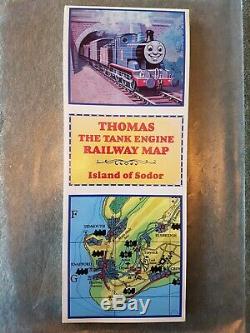 Very Rare Thomas the Tank Engine Railway Island of Sodor Map Rev. W. Awdry 1992