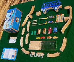 Vintage Thomas Bertie Great Race Wooden Train Set COMPLETE++ Tired Face Knapford