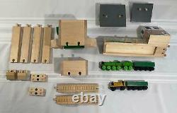 Vintage Thomas Wooden Railway Sodor Sawmill with Dumping Depot Train Set + EXTRAS