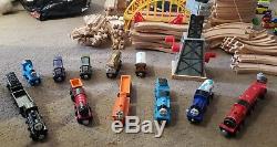 Wooden Brio/elc Thomas the Tank Engine Train Set Bundle 150+ pieces Crane Bridge