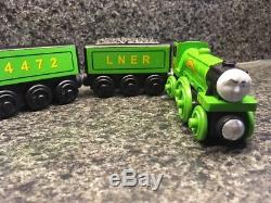 Wooden Railway Flying Scotsman Thomas The Tank Engine And Friends 3 Piece Set