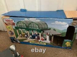 Wooden thomas the tank engine Deluxe knapford station with microphone BOXED